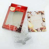 ULee Christmas Cookie Cutters Set - 3 Sizes of Gingerbread Man Shapes N12