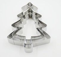 ULee Christmas Cookie Cutters Set - 3 Sizes of Gingerbread Man Shapes N13