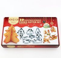 ULee Christmas Cookie Cutters Set - 3 Sizes of Gingerbread Man Shapes N21