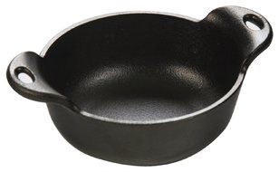 Lodge HMSB Heat Enhanced and Seasoned Cast Iron Mini Serving Bowl, 12-Ounce