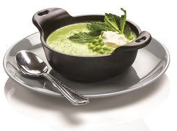 Lodge HMSB Heat Enhanced and Seasoned Cast Iron Mini Serving Bowl, 12-Ounce N3