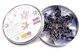 ScrapCooking Snowflake Cutters, Stainless Steel, Set of 5