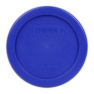 Pyrex 7202-PC Round 1 Cup Storage Lid for Glass Bowls (4, Cobalt Blue) N4