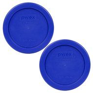 Pyrex 7202-PC Round 1 Cup Storage Lid for Glass Bowls (4, Cobalt Blue) N5