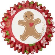 Wilton Gingerbread Boy Mini Cupcake Liners 100-Count N3