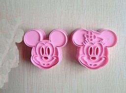 2pcs Mickey Mouse Shape Mold Sugar Arts Set Fondant Cake Tools/cookie Cutters Good N2