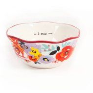 The Pioneer Woman Flea Market 5-Piece Prep Set, 4-Piece Measuring Bowls with 4-cup Measuring Cup N4