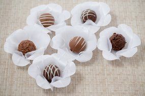 Wedding Chocolates Wrapper - Upscale Wedding Supplies - Luxury White Wedding Accessories Handmade Fabric Truffle... N3
