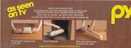 Pyrex Bake a Round Bread Mold Round Tube 990 Vintage N2