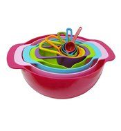 QKitchen Mixing Bowl Set (10 pieces) | Harmless ABS Plastic ~ FDA-Approved Quality ~ Suitable Configurations ~...