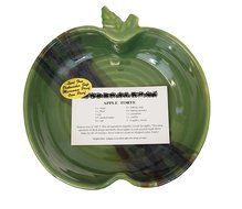 Clay In Motion Handmade Ceramic Apple Torte Baking Dish - Misty Green