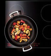 Le Creuset Forged Hard-Anodized 12-Inch Nonstick Shallow Casserole/Braiser with Glass Lid N4