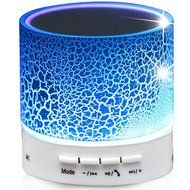 Hipipooo Mini LED Wireless Bluetooth Speaker Cracked Layer USB/TF Card/FM Music Sound Box Subwoofer with Colorful... N3