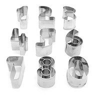 EdiMoM Brand; Mini Cookie Chocolate Cutters Set Geometry Shapes (12 Pieces) N5