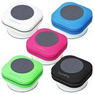 Bluetooth Shower Speaker &ndash; SoundPal Water Resistant Wireless and Hands-free Speaker with Suction Cup - Compatible... N5