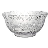 Party Essentials N345886 Hard Plastic 8-Quart Embossed Punch Bowl, Clear N2