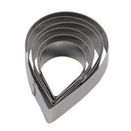 FOUR-C Cupcake Molds Rose Cupcake Cutter Set Sugar Petal for Decorating Supplies Color Silver N2