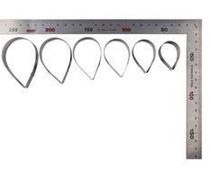 FOUR-C Cupcake Molds Rose Cupcake Cutter Set Sugar Petal for Decorating Supplies Color Silver N4