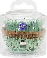 Wilton 415-2900 24 Count Green Simple Elegance Baking Cup Set, Assorted