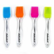 Silicone Brush - DefenderX 7.5 Inch (Set of 4 Color), Dishwasher Safe, Soft and Flexible - Won&#039;t Chip Crack Dent...