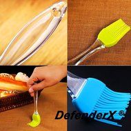 Silicone Brush - DefenderX 7.5 Inch (Set of 4 Color), Dishwasher Safe, Soft and Flexible - Won&#039;t Chip Crack Dent... N4