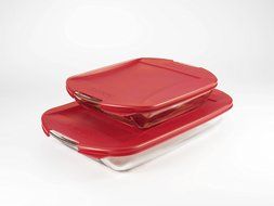 Anchor Hocking 3-Quart Rectangular Baking Dish with Embrace Lids, Set of 3 N3