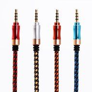 SMALLElectric 3.5mm 4-Pack Nylon Braided Auxiliary Audio Cable (5ft / 1.5m) Tangle-Free AUX Cable for Headphones...