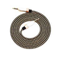 SMALLElectric 3.5mm 4-Pack Nylon Braided Auxiliary Audio Cable (5ft / 1.5m) Tangle-Free AUX Cable for Headphones... N3