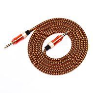 SMALLElectric 3.5mm 4-Pack Nylon Braided Auxiliary Audio Cable (5ft / 1.5m) Tangle-Free AUX Cable for Headphones... N4