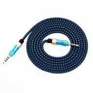 SMALLElectric 3.5mm 4-Pack Nylon Braided Auxiliary Audio Cable (5ft / 1.5m) Tangle-Free AUX Cable for Headphones... N5