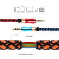 SMALLElectric 3.5mm 4-Pack Nylon Braided Auxiliary Audio Cable (5ft / 1.5m) Tangle-Free AUX Cable for Headphones... N7