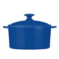 Mario Batali Stoneware 2-Quart Covered Casserole by Dansk, Cobalt