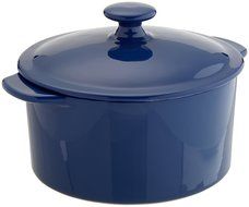 Mario Batali Stoneware 2-Quart Covered Casserole by Dansk, Cobalt N3