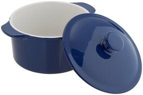 Mario Batali Stoneware 2-Quart Covered Casserole by Dansk, Cobalt N4