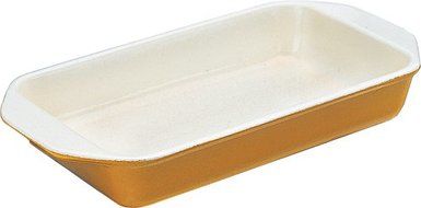 Chasseur 1 Quart Enamel Cast-Iron Rectangular Dish, Green