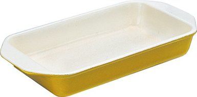 Chasseur 1 Quart Enamel Cast-Iron Rectangular Dish, Green N3