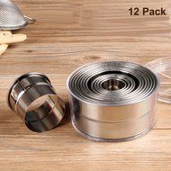 Homeout 12pack Stainless Steel Biscuit/ Cookie Cutters Set (Round)