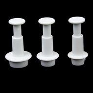 Generic 3Pcs/Set Round Fondant Cake Plunger Cutters Cookie Mold Set Tools(White&pound;&copy; N5