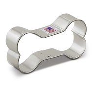 Ann Clark Large Dog Bone Cookie Cutter | Tin-plated steel | Measures 3.5&quot; L x 1&quot; W x 2&quot; H | Made in USA