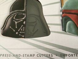 Star Wars Heroes and Villains Set of 4 Cookie Cutters: Yoda, Darth Vader, Boba Fett and Stormtrooper N4