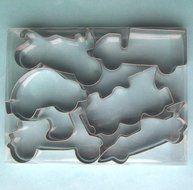 LAWMAN various of vehicle race car train motorbike fondant pastry baking cookie cutter set N2