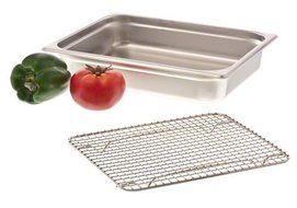 Browne (PG810) 8&quot; x 10&quot; Rectangular Nickel-Plated Footed Pan Grate N7