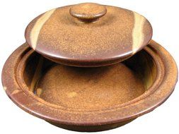 PRADO STONEWARE COLLECTION - Collectible &amp; Functional Casserole Baking Dish / Tortilla Warmer - Rustic Brown N2