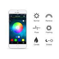 Alrite LED RGB Color Bulb Light E27 Bluetooth Speaker Dimmable Multicolored Color Changing Music Bulb Xmas Parties... N6
