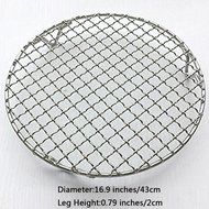 Loghot Multi-Purpose Round Stainless Steel Cross Wire Round Steaming Cooling Barbecue Racks/Carbon Baking Net/... N5