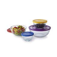 Pyrex 1112377 8-pc Sculptured Mixing Bowl Set