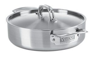 Viking Culinary Professional 5 Ply Stainless Steel Casserole Pan, 3.4 Quart