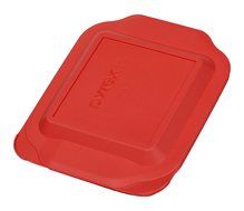 Pyrex Red Plastic Lid for 2 Quart 8-inch Square Baking Dish #222-PC (2-Pack) N2