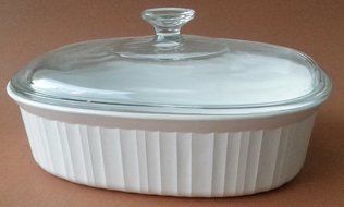 Corningware F-2-B 2.8 Liter Casserole Ovenware Dish w/ Clear Glass Lid