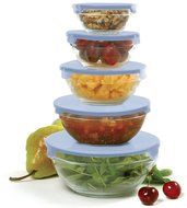 Norpro 10-Piece Nesting Glass Mixing/Storage Bowls with Lids N2